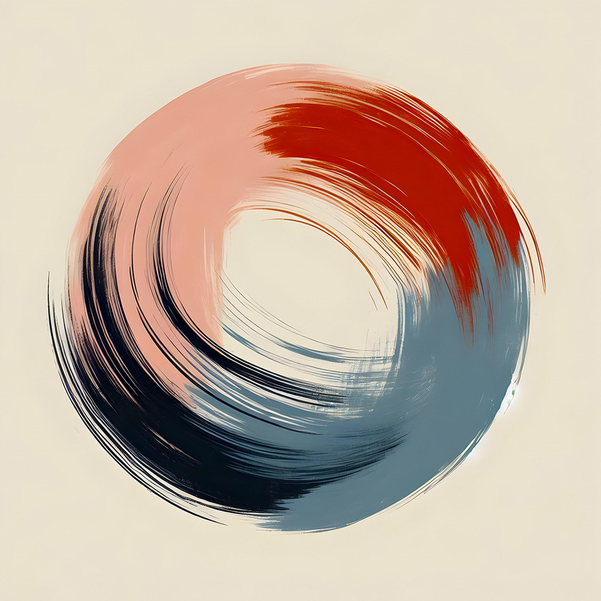 Bellolla (Abstract, Round, Disc, Circle, Warm) - Pop Art Print by Agent X