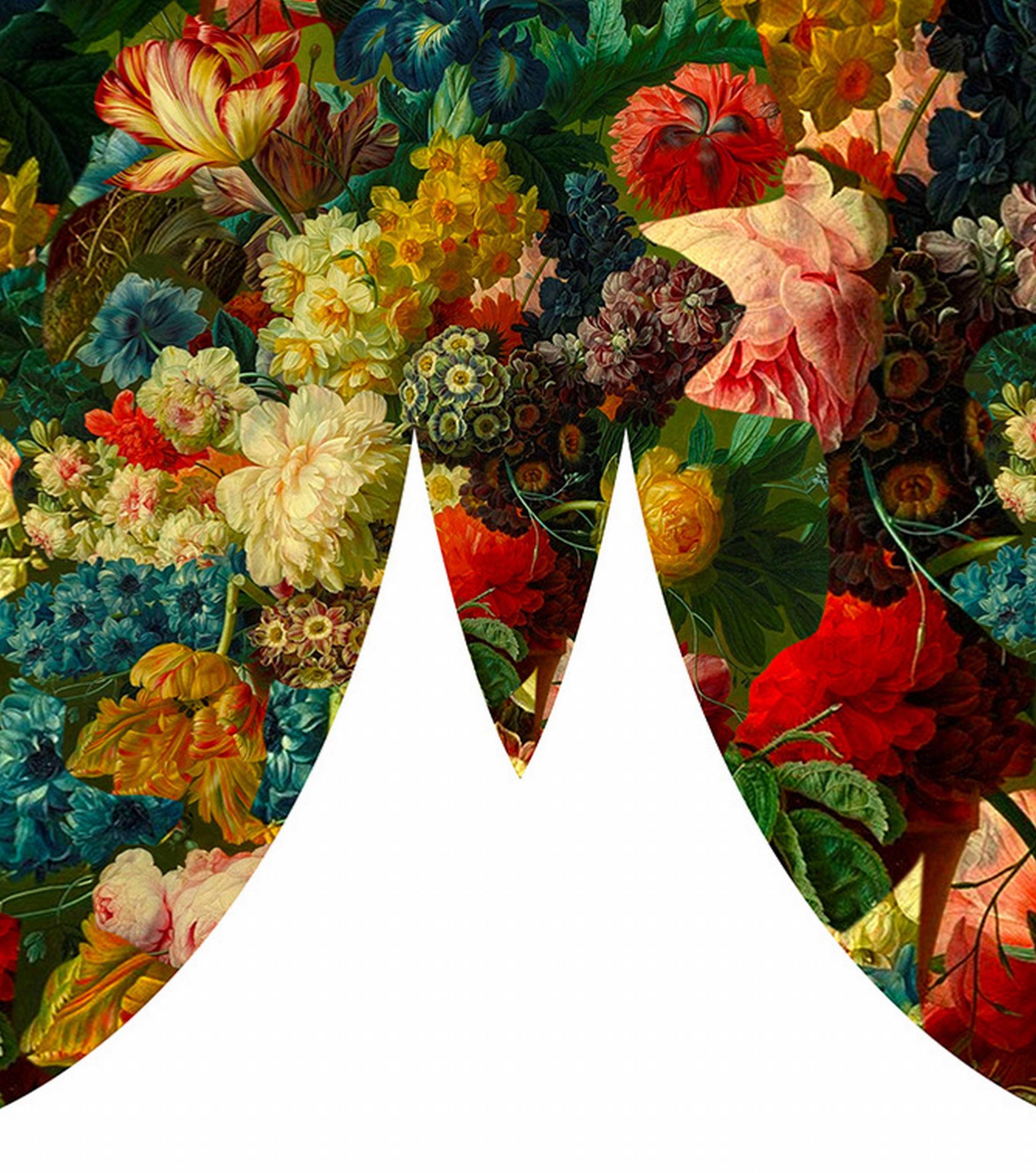 Mariposa sobre fondo blanco (Silueta, Naturaleza, Flores, Floral, Barroco) en venta 4