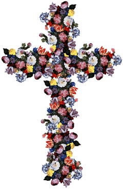 Crux Immissa 2 (Cross, Flowers, Vibrant, ~34% OFF - LIMITED TIME)