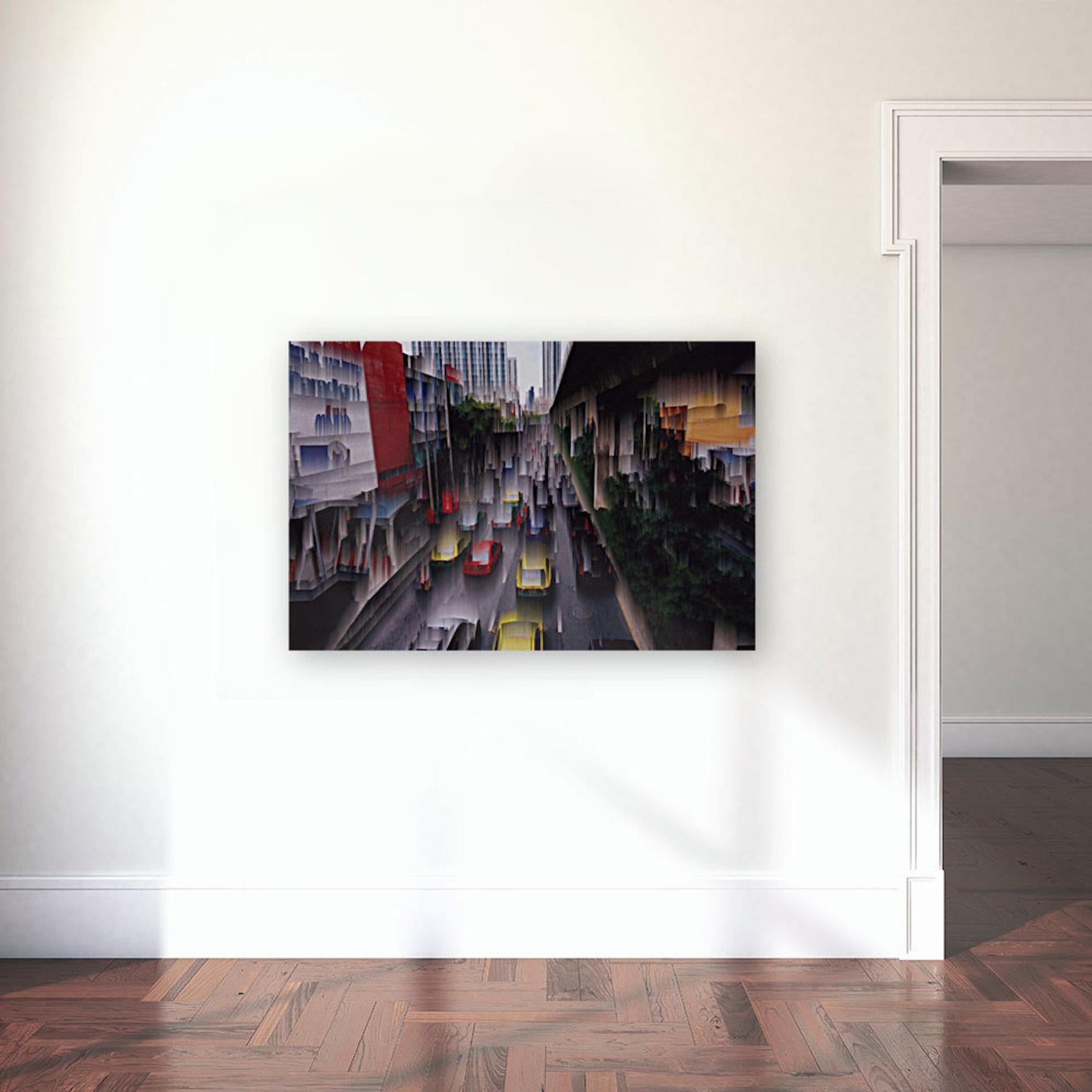 Downtown Bridge BY AGENT X, Limited Edition Art, Contemporary Abstract Cityscape im Angebot 5