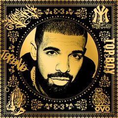 Drake (Gold) (50 Years, Hip Hop, Rap, Iconic, Artist, Musician, Rapper)