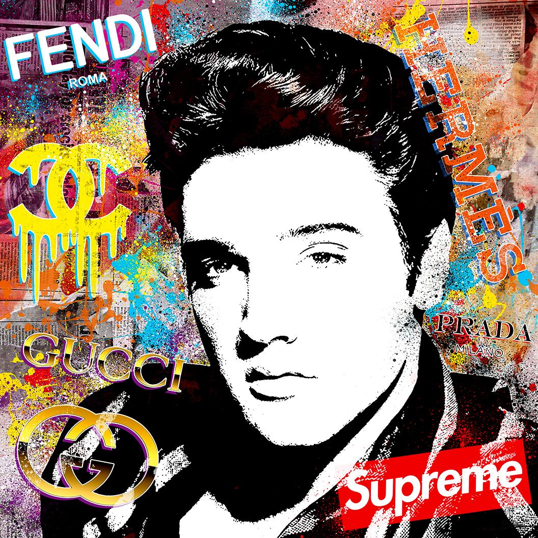 Agent X Portrait Print - (Elvis) Suspicious Conversation