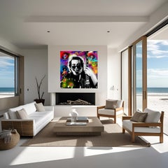 Jerry Garcia Pop Art Print on Hahnemühle Paper, 33x33