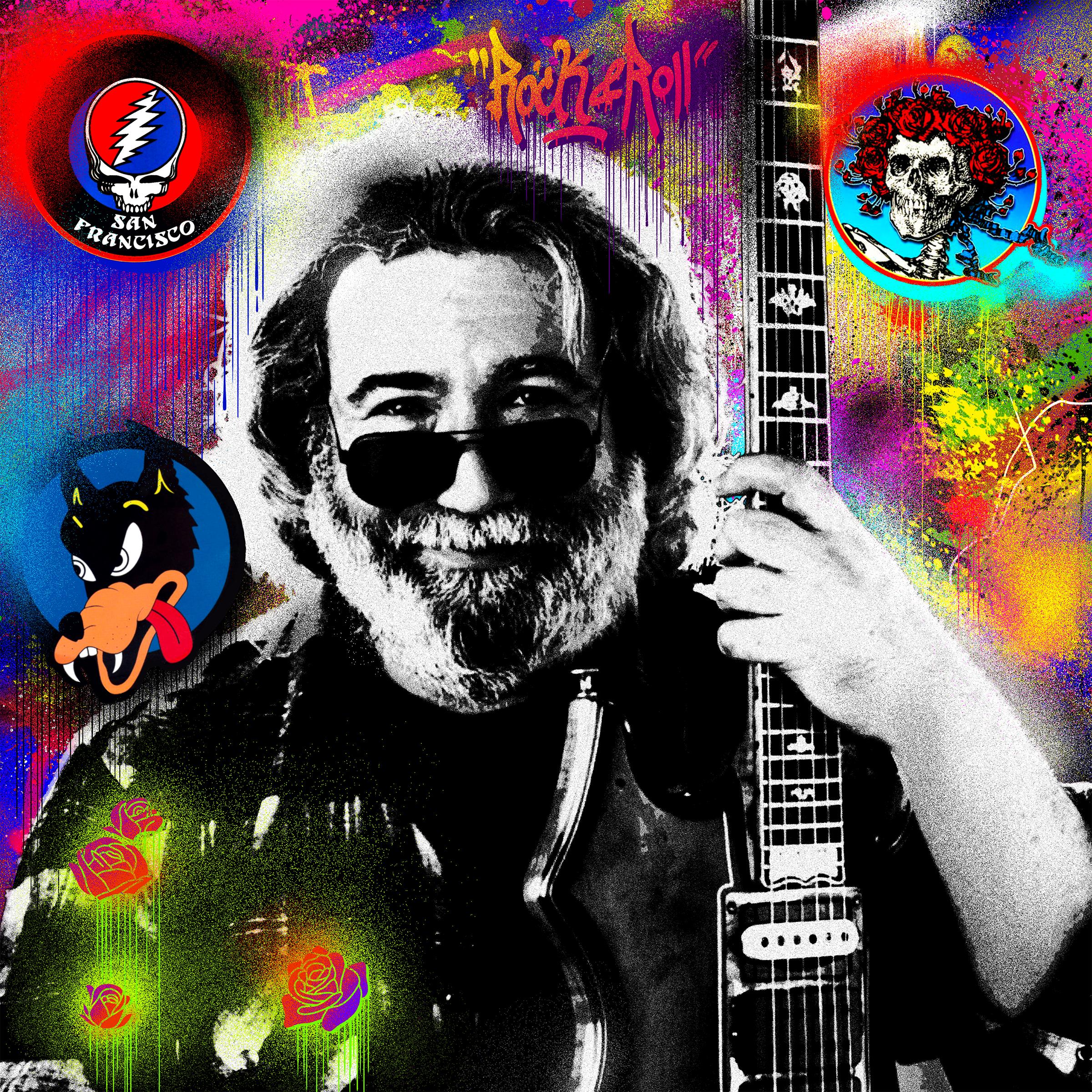 Jerry Garcia – Print von Agent X