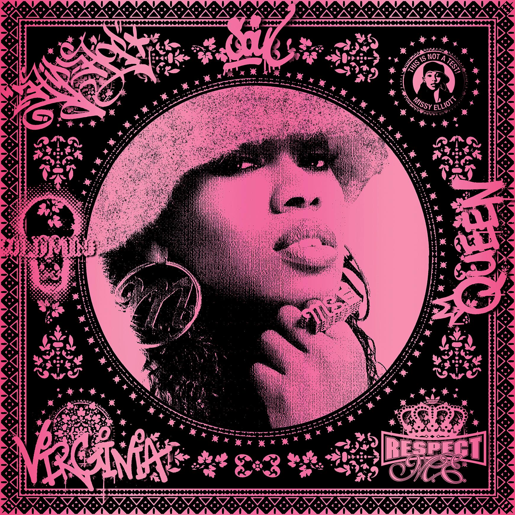 Missy Elliott (Pink) (50 Years, Hip Hop, Rap, Iconic, Artist, Musician, Rapper) - Print by Agent X