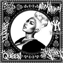 Nicki Minaj (Black & White) (50 Years, Hip Hop, Rap, Iconic, Artist, Musician)
