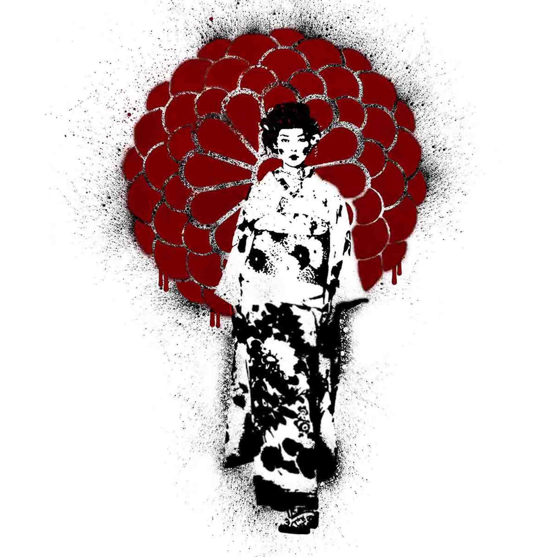 Interior Print di Agent X - Nijū BY AGENT X, Street Art, Graffiti Art, Arte Banksy-Esque, Arte in edizione limitata