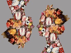 Queen, Silver - Queen of Flowers / Botanical Royalty: Digital Print 
