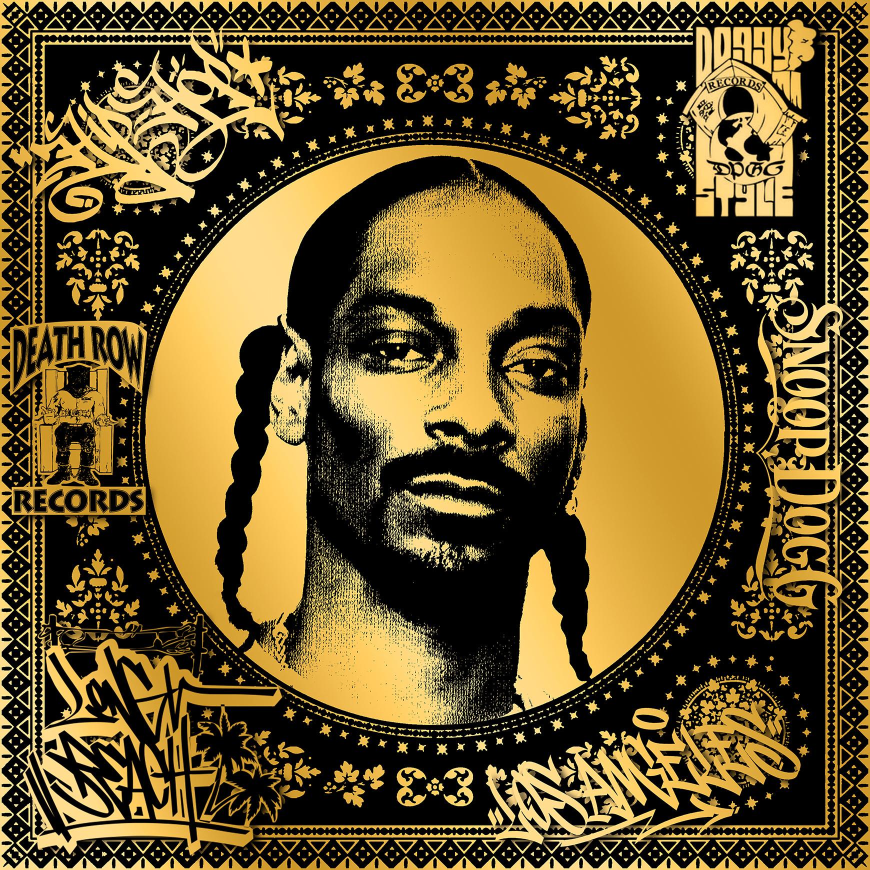 Snoop Dogg (Gold) (50 ans, Hip Hop, Rap, Iconic, Artiste, Musician, Rapper) - Print de Agent X
