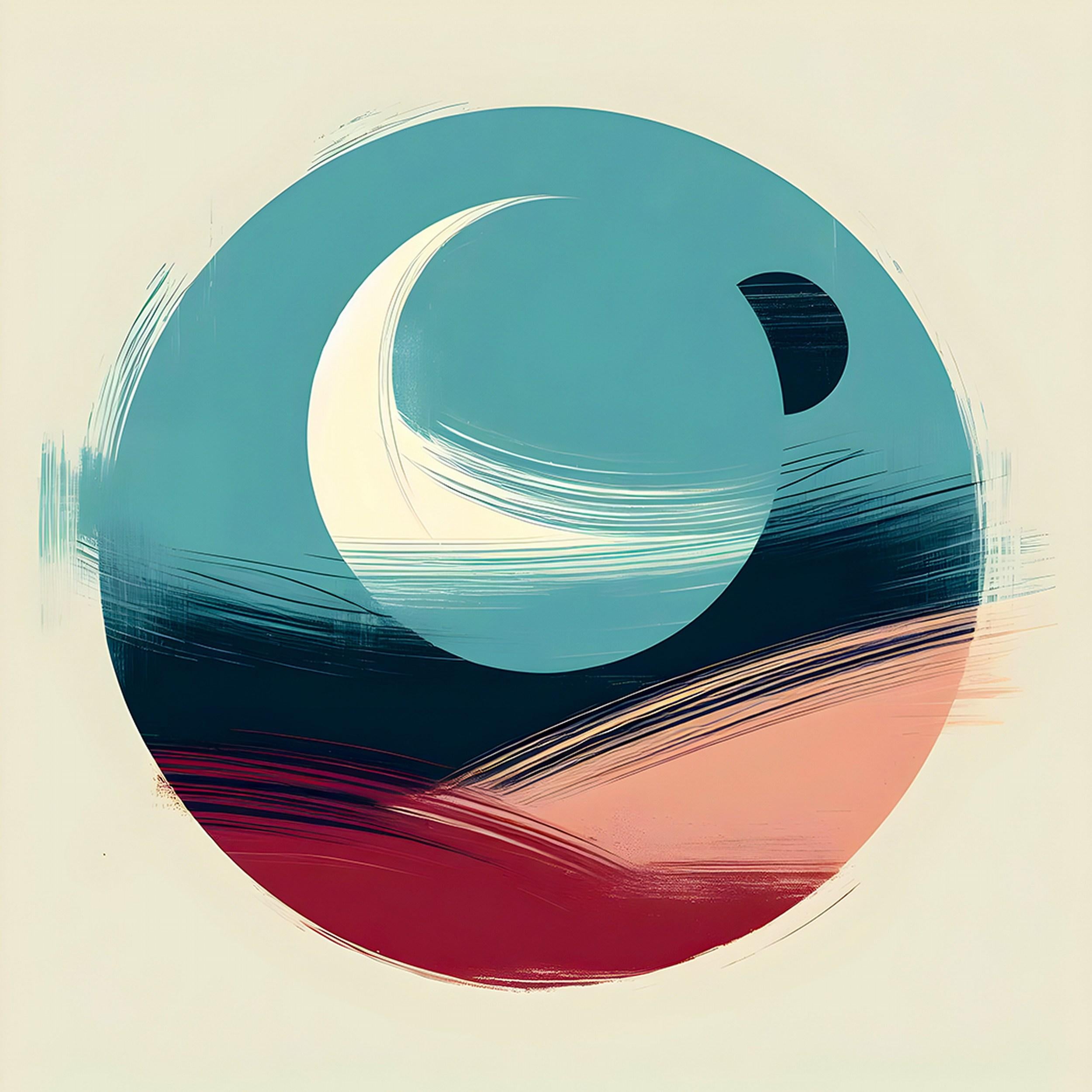 Yeleon (Abstract, Round, Disc, Circle, Warm)  - Print by Agent X
