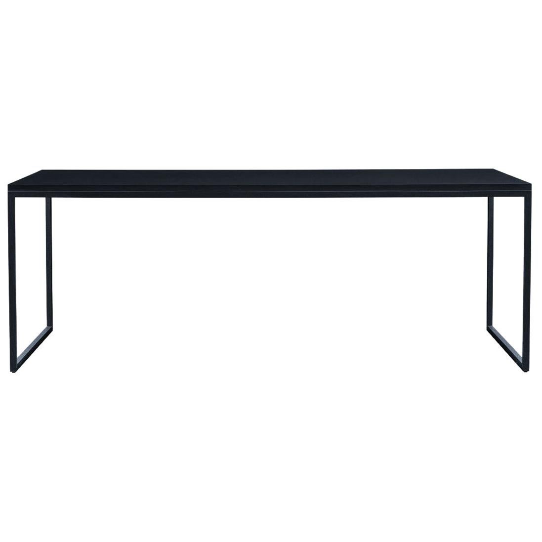 A. G. Fronzoni Rectangular Fronzoni 64 Table in Anthracite Top & Base Cappellini For Sale