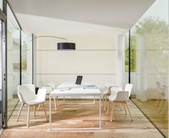 A.G.Fronzoni Rectangular Fronzoni 64 Table in Metal and Wooden Top, Cappellini
