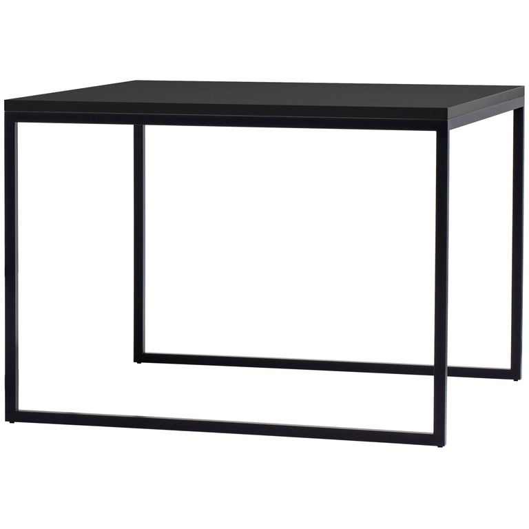 A. G. Fronzoni Square Fronzoni 64 Table in Anthracite Top and Base for  Cappellini For Sale at 1stDibs