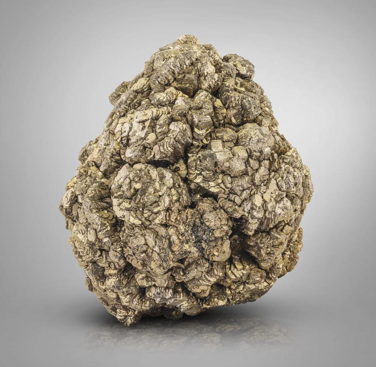 Product Information:

Specimen Type: Pyrite Crystals

Weight: 383 grams

Dimensions: H: 6.5 x W: 6 x D: 4.5 cm

Origin: Hazara Division, KPK Province, Pakistan

Treatment: None

Description: 

This impressive specimen of Golden Pyrite stalactite