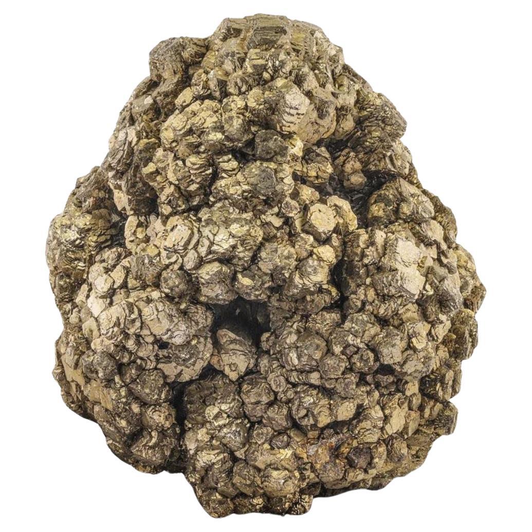 Aggregate Of Golden Pyrite Crystals With Glittery Visuals From Pakistan