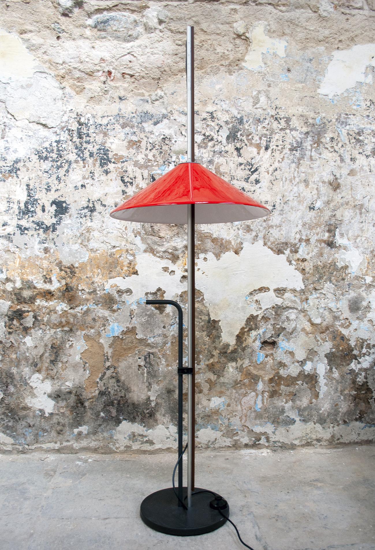 Industrial Aggregato Floor Lamp by Enzo Mari and Giancarlo Fassina for Artemide, 1970 For Sale