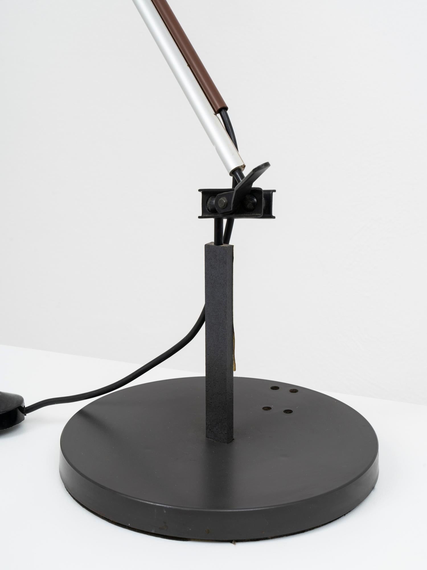 Varnished “Aggregato sfera” table lamp Enzo Mari & Giancarlo Fassina for Artemide, 1976 For Sale