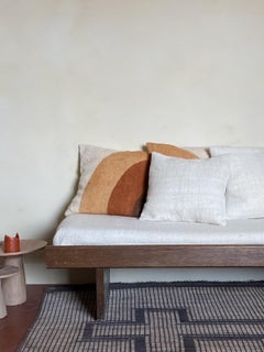 Housse de coussin Off-White, en laine filée et tissée main