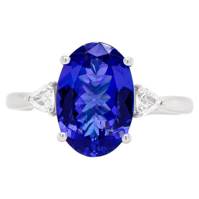 IGI Certified Diamond Ring 1 Carats Total Platinum For Sale at 1stDibs