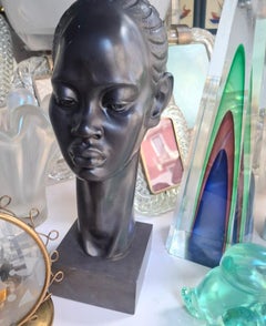 A.Giannelli - Scultura in ceramica e base di marmo - Made in Italy 1960