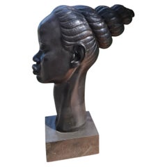 A.Giannelli - Scultura in ceramica e base di marmo - Made in Italy 1960