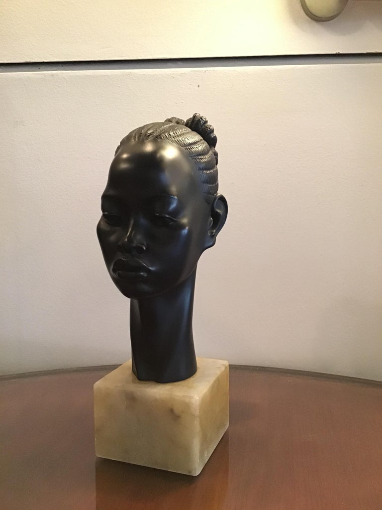 A.Giannelli Sculture “testa di moro” 1950 Mable Resin 1950 Italy For Sale  at 1stDibs | a giannelli sculpture, a giannelli italy, a. giannelli