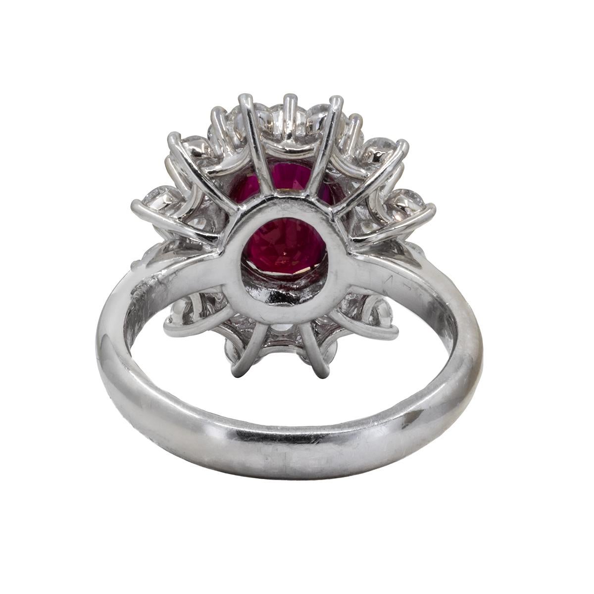 Women's or Men's AGL Burma Ruby Ring For Sale