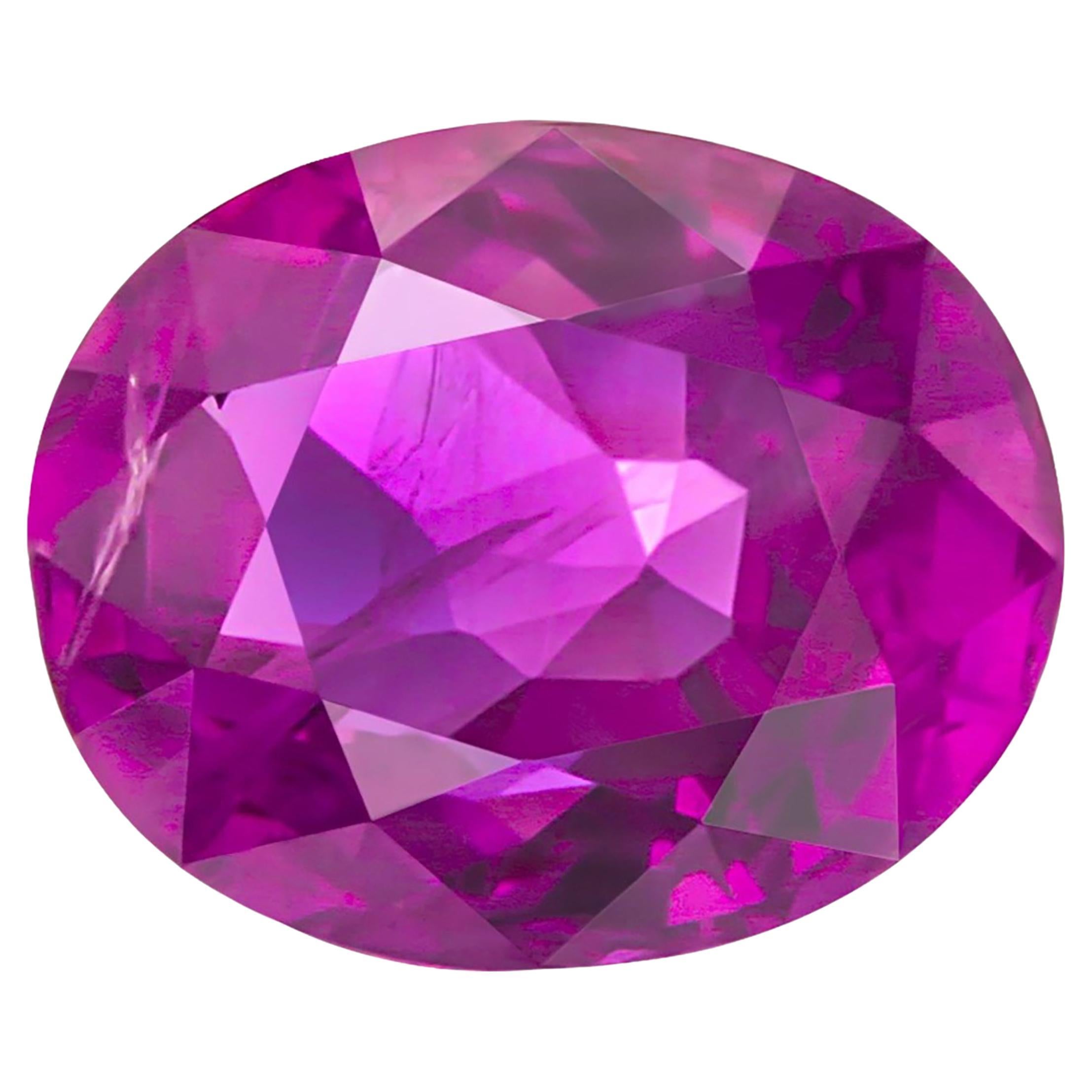AGL Certified Gemstone Natural Corundum Pink Sapphire Weighing 2.92 Carats 