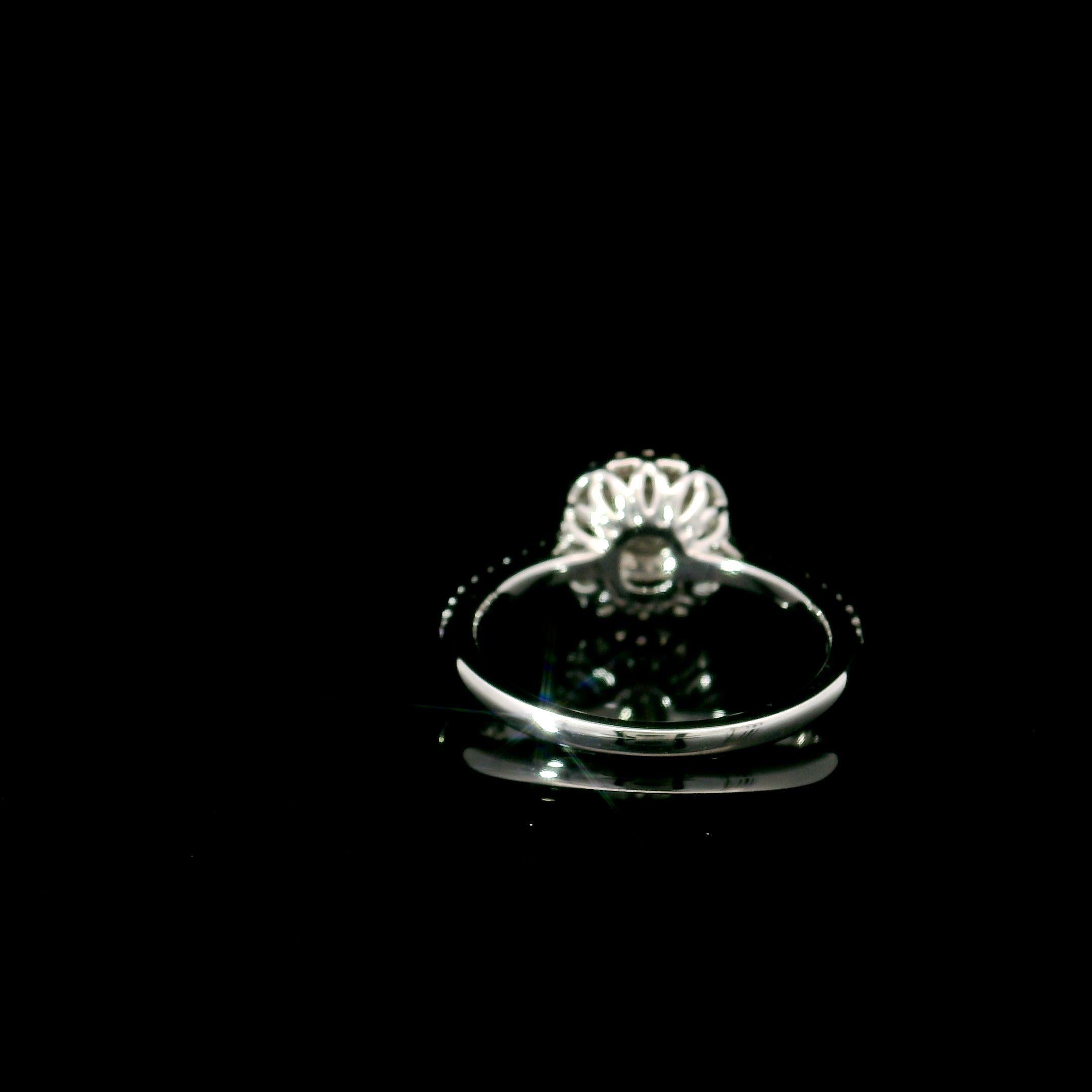 Women's or Men's AGL Certified 0.113 Carat Fancy Intense Yellow VS Clarity Diamond Ring For Sale