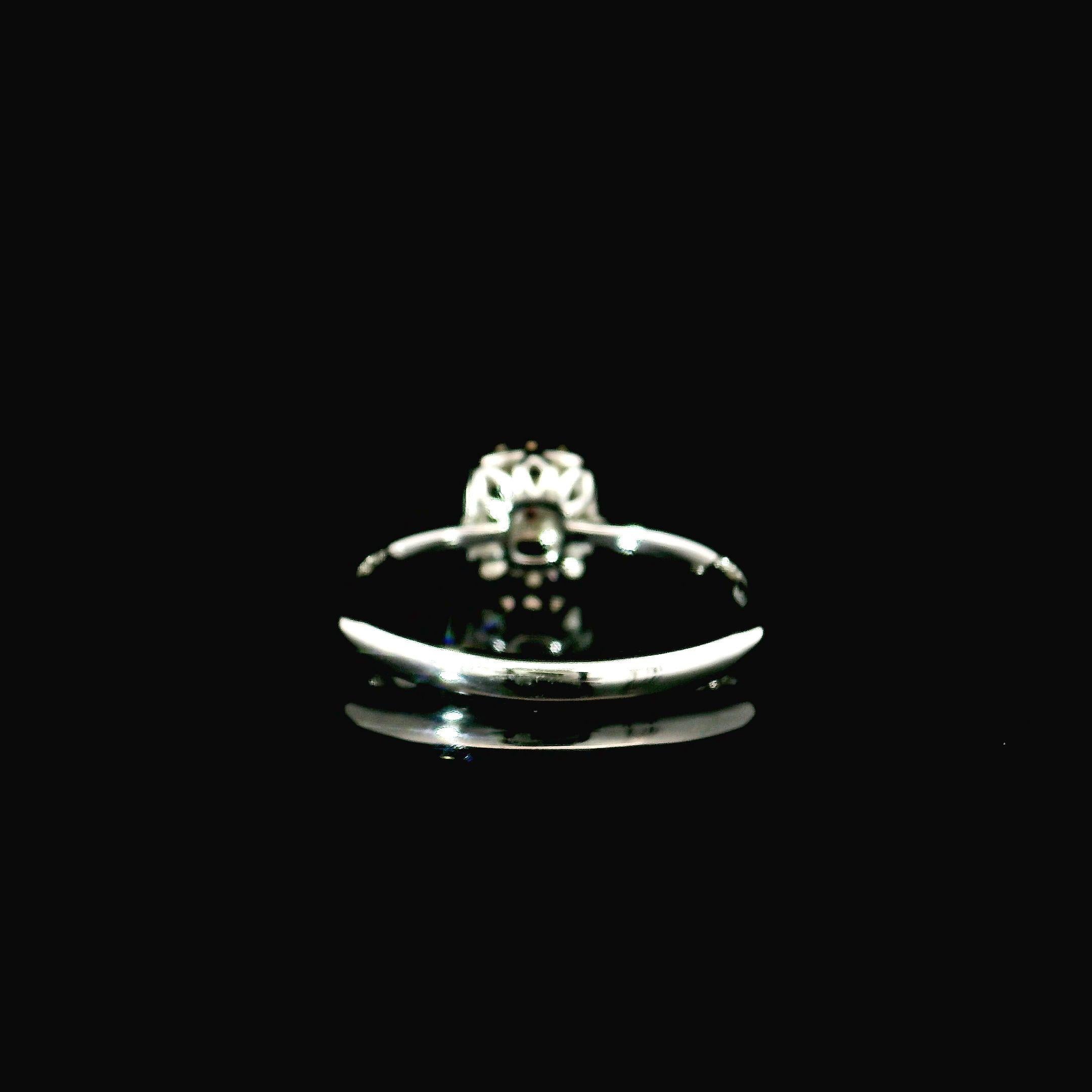 Women's or Men's AGL Certified 0.128 Carat Fancy Intense Pink VS Clarity Diamond Ring For Sale