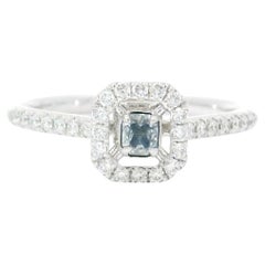 AGL Certified 0.146 Carat Fancy Blue SI1 Clarity Diamond Ring