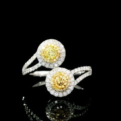 AGL Certified 0.15 Carat Fancy Orange / Yellow VS Clarity Diamond Ring