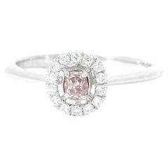 AGL Certified 0.156 Carat Intense Pink VS Clarity Diamond Ring
