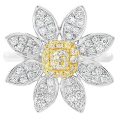 AGL Certified 0.198 Carat Fancy Intense Yellow VS Clarity Diamond Ring