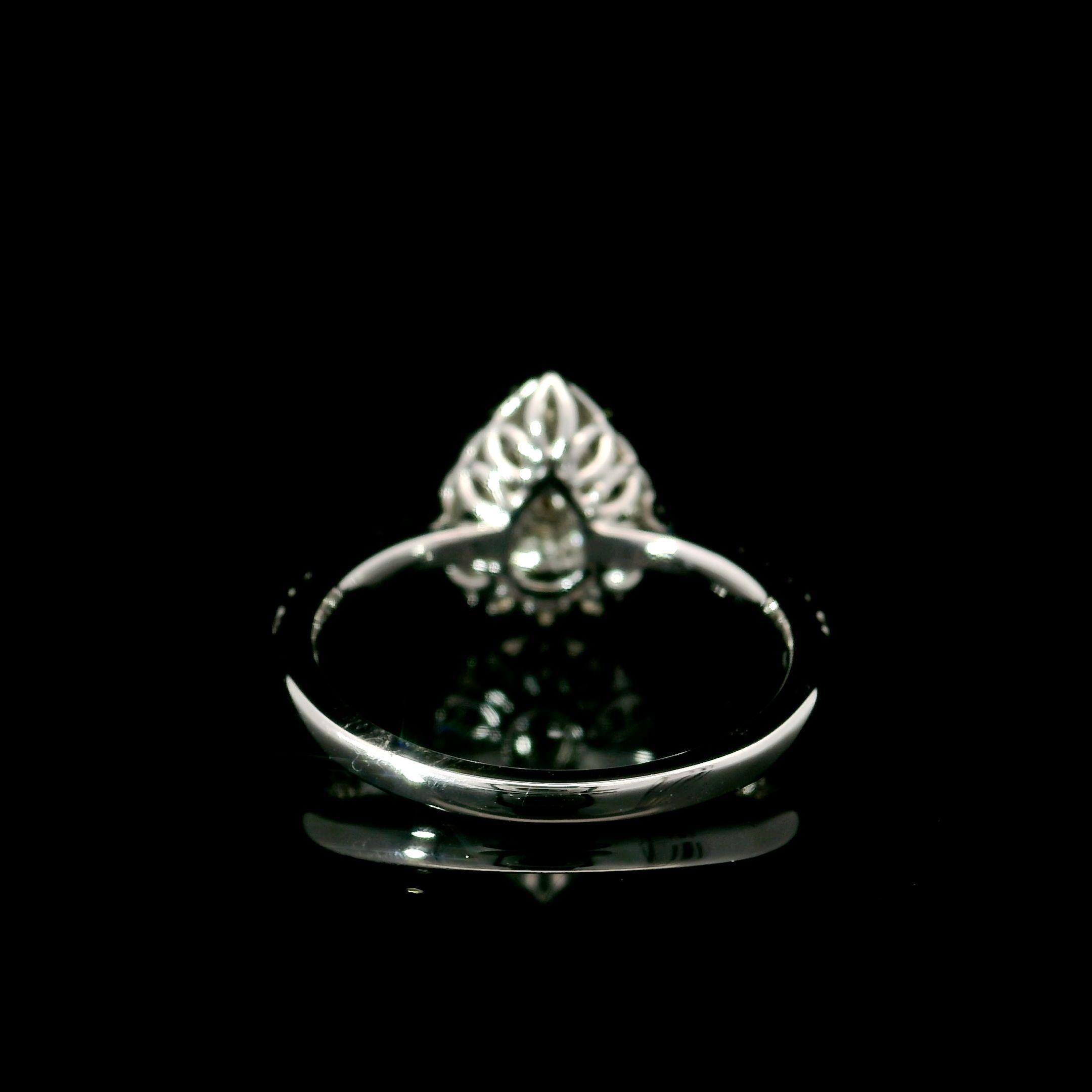 Women's AGL Certified 0.203 Carat Fancy Pink VS Clarity Diamond Ring For Sale