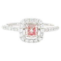 AGL Certified 0.229 Carat Fancy Intense Pink VVS1 Clarity Diamond Ring