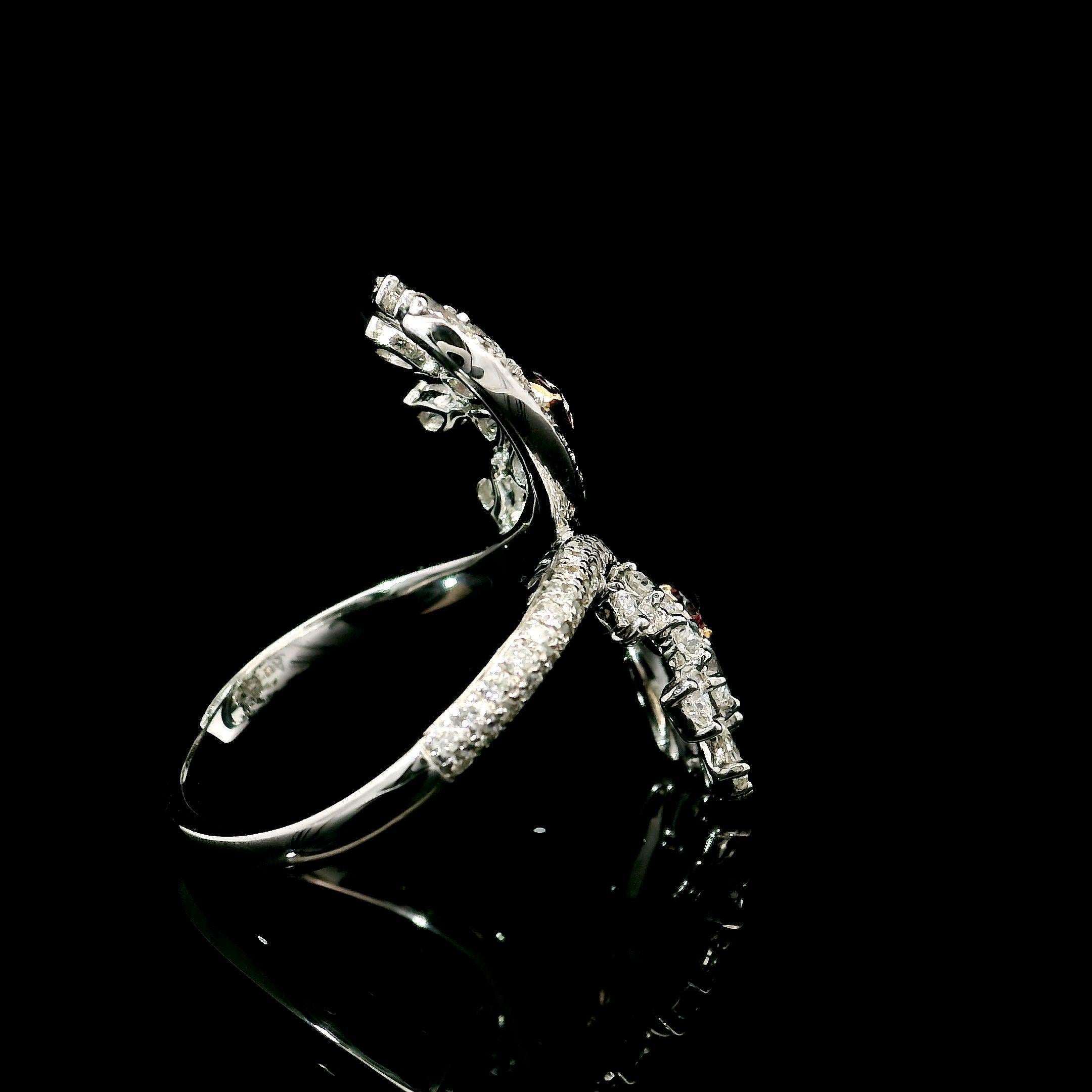 AGL Certified 0.29 Carat Fancy Pink VS Clarity Diamond Ring For Sale 1