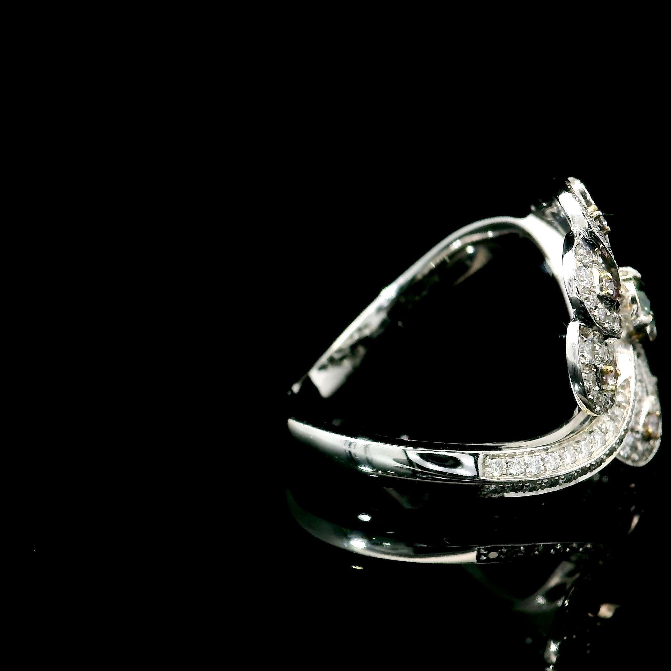 Bague avec diamant vert fantaisie certifié AGL de 0.30 carat de pureté VS en vente 1