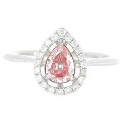 AGL Certified 0.431 Carat Fancy Pink VS Clarity Diamond Ring