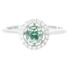 AGL Certified 0.505 Carat Fancy Intense Green VVS Clarity Diamond Ring