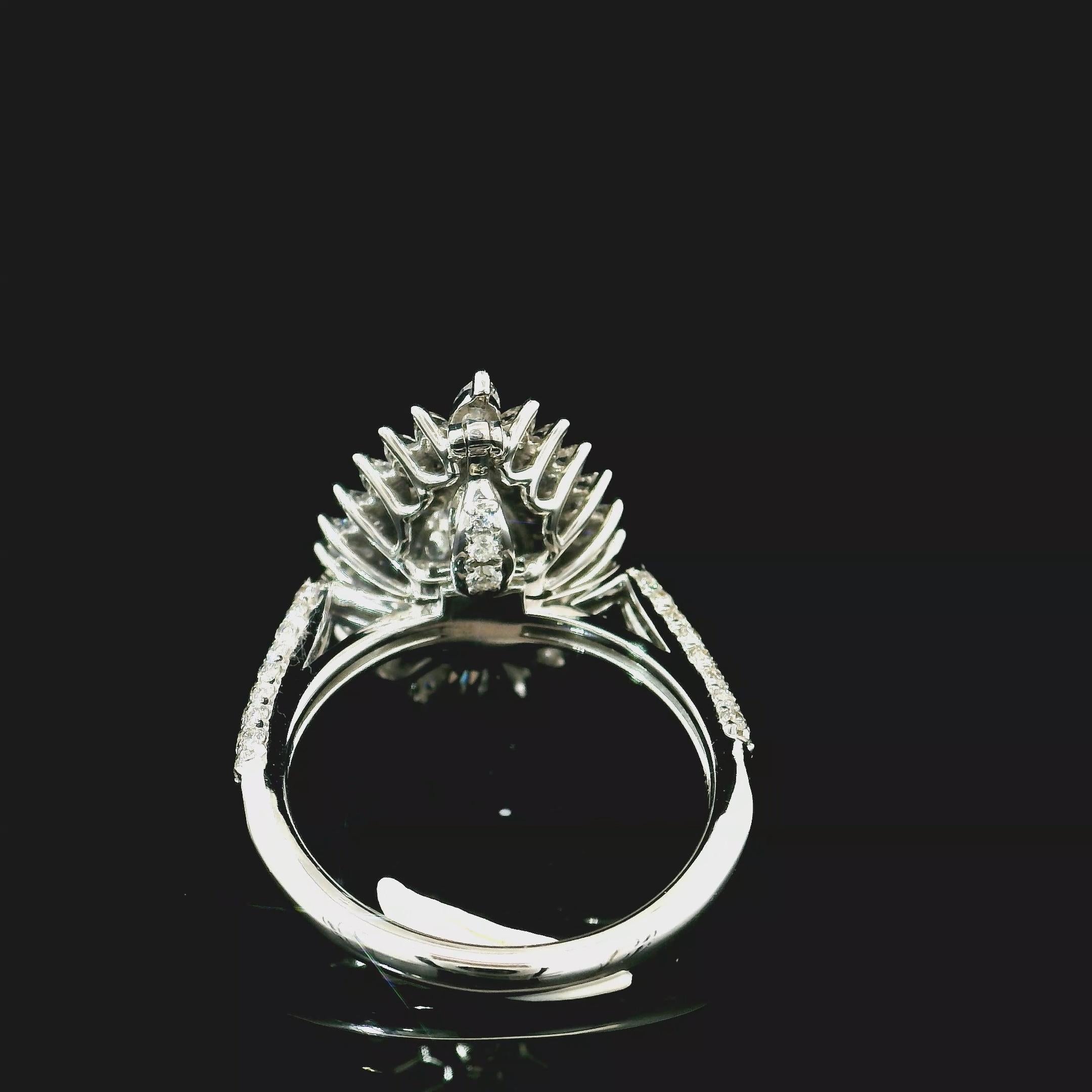 GIA-zertifizierter 0,76 Karat hellrosa-brauner Diamantring mit VVS1 Reinheit für Damen oder Herren im Angebot