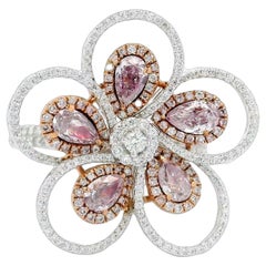 AGL Certified 0.950 Carat Fancy Pink VS Clarity Diamond Ring