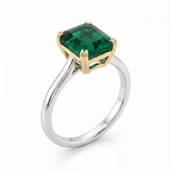 AGL Certified 10 Carat Emerald Made-to-Order Ring