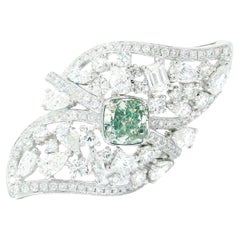 AGL Certified 1.00 Carat Fancy Green VS Clarity Diamond Ring