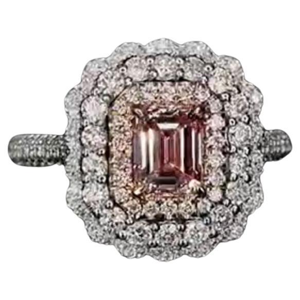 AGL Certified 1.00 Carat Fancy Pink Diamond Ring VS Clarity