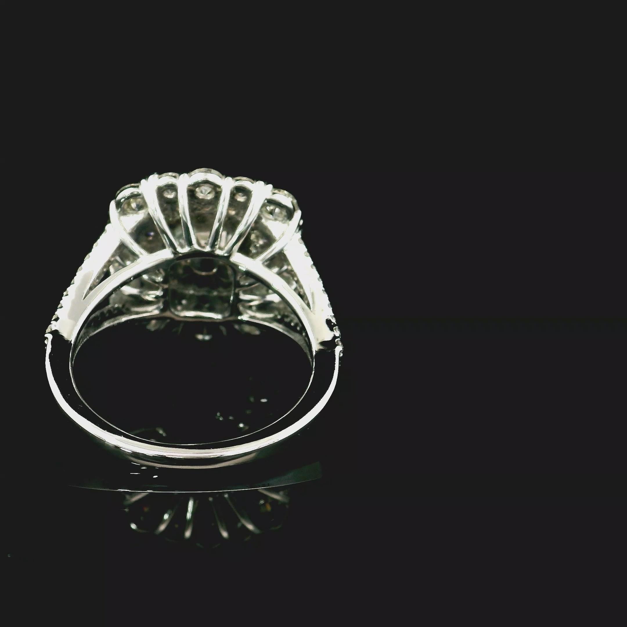AGL-zertifizierter 1.01 Karat Fancy Grüner SI Reinheit Diamantring mit Reinheit für Damen oder Herren im Angebot