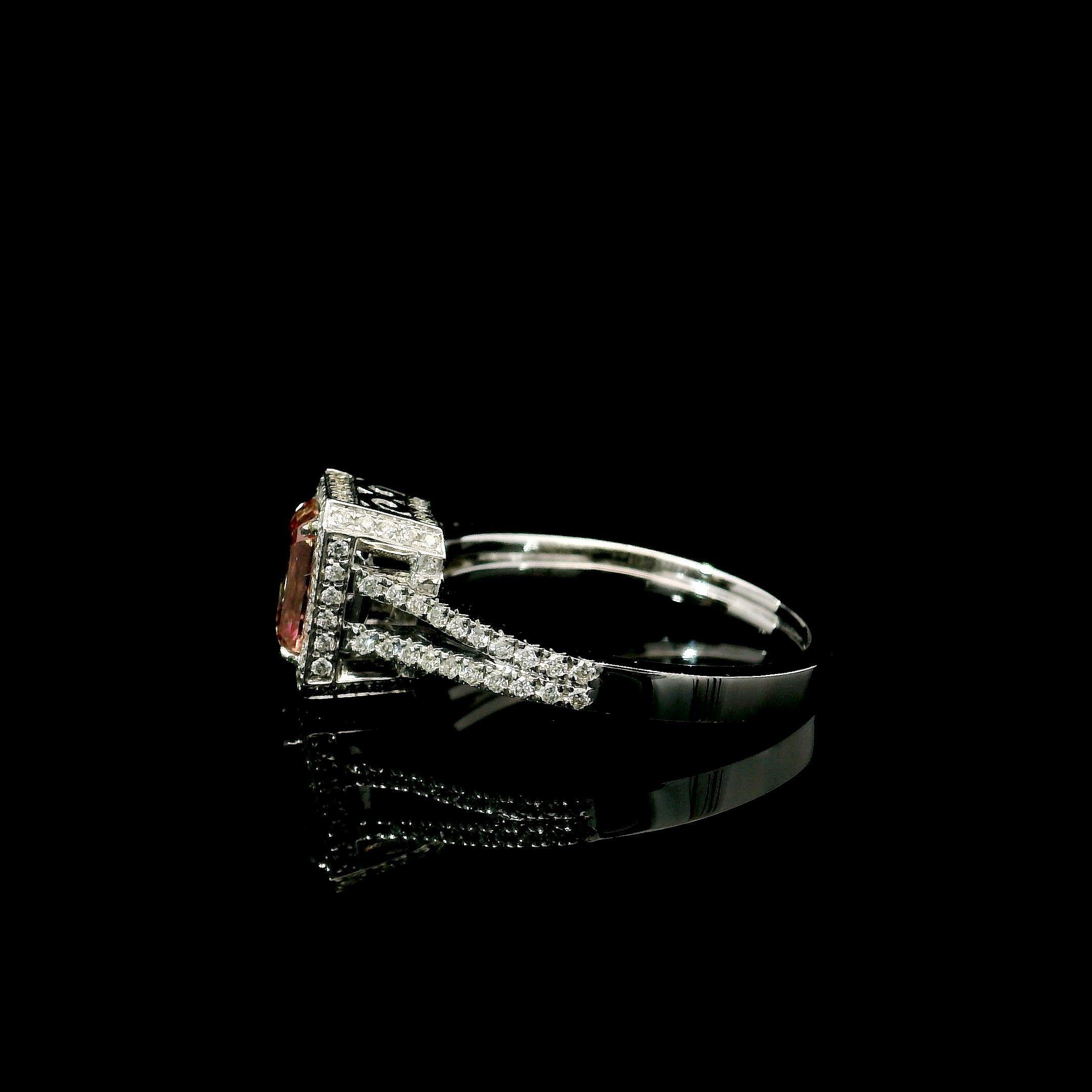 AGL Certified 1.01 Carat Fancy Pink SI Clarity Diamond 1