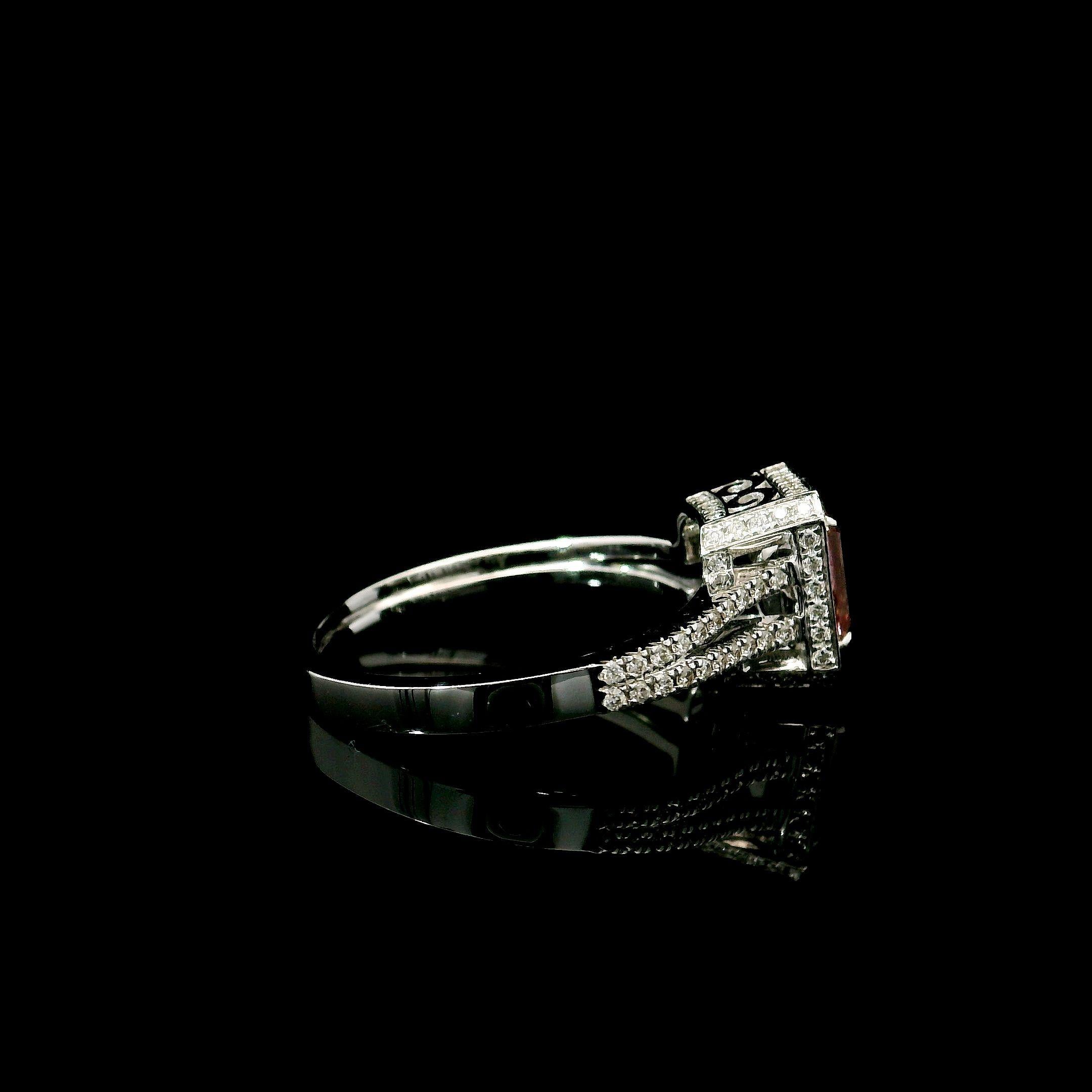 AGL Certified 1.01 Carat Fancy Pink SI Clarity Diamond 2