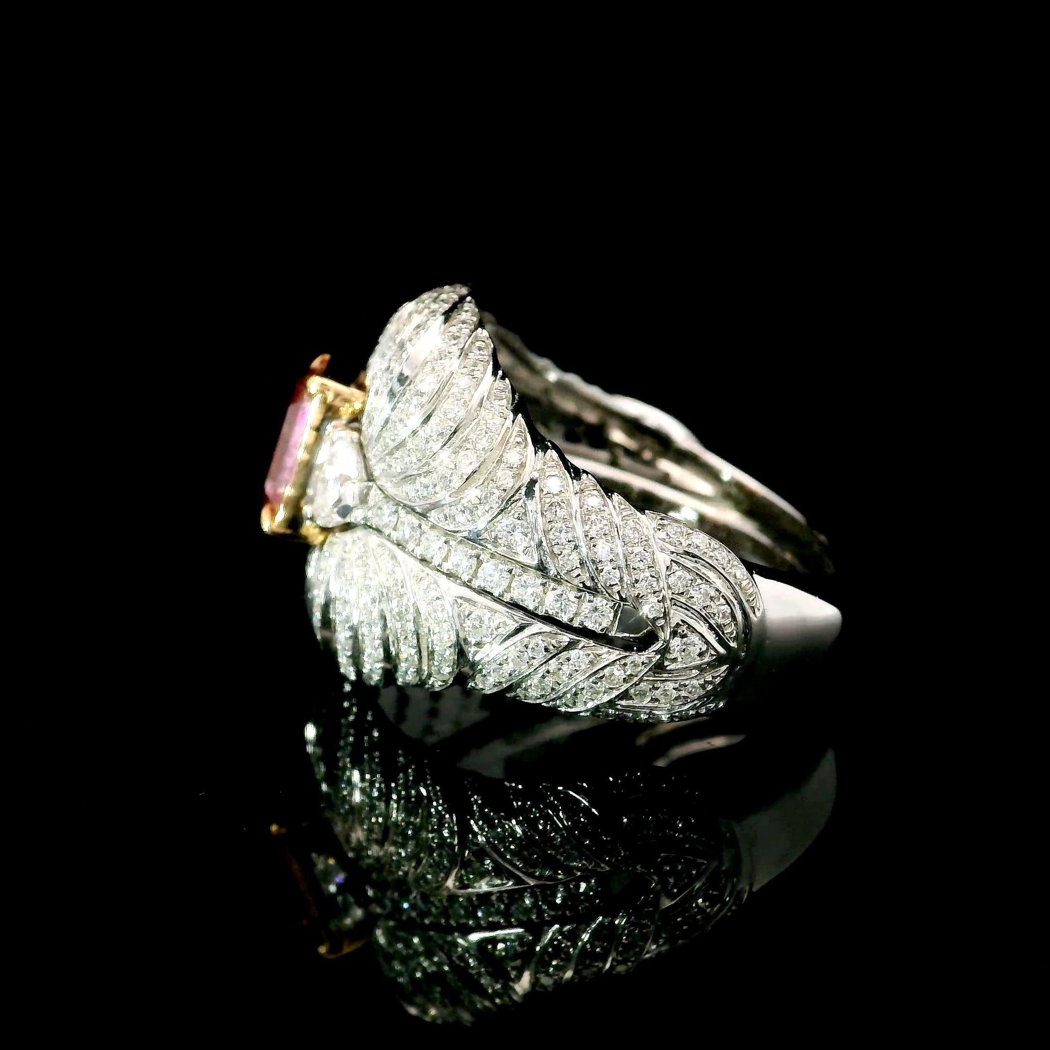 Diamant rose fantaisie de 1,01 carat de pureté SI1 certifié AGL en vente 2