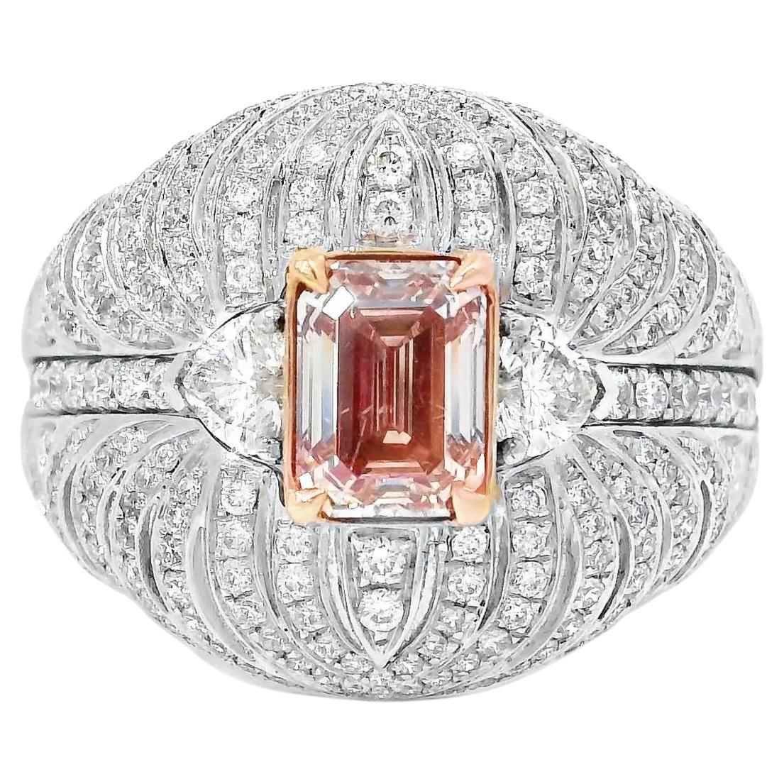 AGL-zertifiziert 1,01 Karat Fancy Pink SI1 Reinheit Diamant